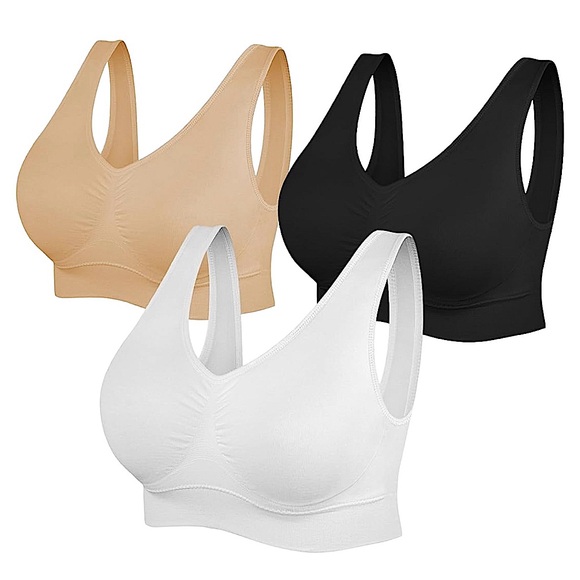 NIP SIMIYA Yoga Seamless Sports Bra 3 Pack - Picture 2 of 9